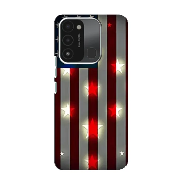 Чехол с рисунком «Флаг США 2» для TECNO Spark 8C Чехол с рисунком «Флаг США 2» для TECNO Spark 8C
