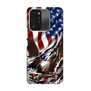 Чехол Флаг USA для TECNO Spark 8C (Флаг USA)