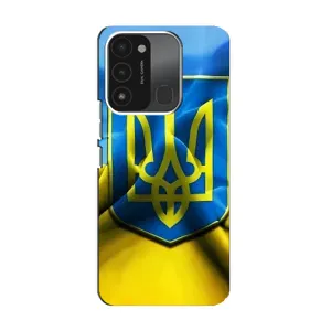 Чохол з картинкою (Патріотичний ГЕРБ) на TECNO Spark 8C (Герб і Прапор України)