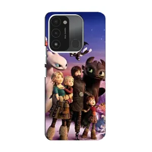 Чехол дракон Беззубик для TECNO Spark 8C (Герои дракона)