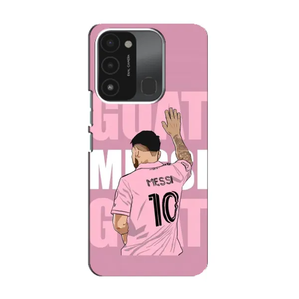 Чехол с рисунком «GOAT MESSI» для TECNO Spark 8C Чехол с рисунком «GOAT MESSI» для TECNO Spark 8C