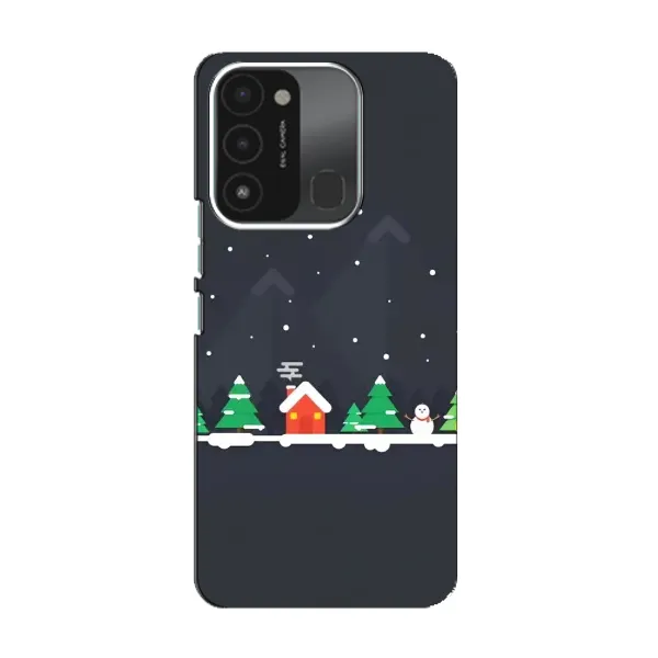 Чехол с рисунком «Город зимний» для TECNO Spark 8C Чехол с рисунком «Город зимний» для TECNO Spark 8C