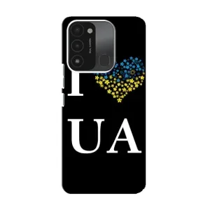 Силиконовый Чехол на TECNO Spark 8C (Я-Украина) (I Love UA)