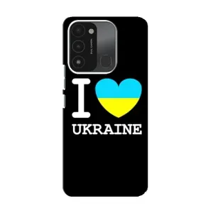 Чехол с Украинской символикой на Техно Спарк 8с (I Love Ukraine)
