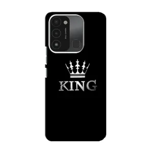 Чехол (Корона на чёрном фоне) для Техно Спарк 8с (KING)