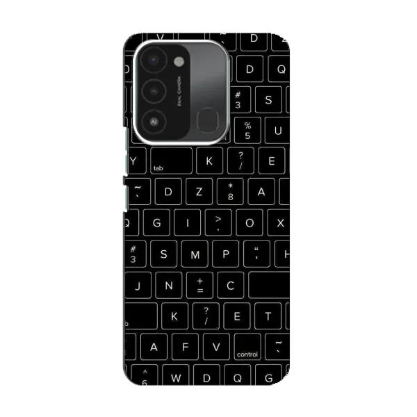 Чехол с рисунком «Клавиатура» для TECNO Spark 8C