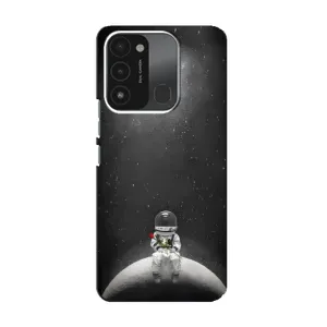 Силіконовый Чохол з принтом "Космонавти" на TECNO Spark 8C (Космонавт романтик)