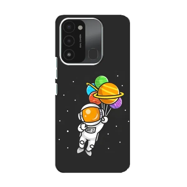 Чехол с рисунком «Космонавт с шариками» для TECNO Spark 8C Чехол с рисунком «Космонавт с шариками» для TECNO Spark 8C