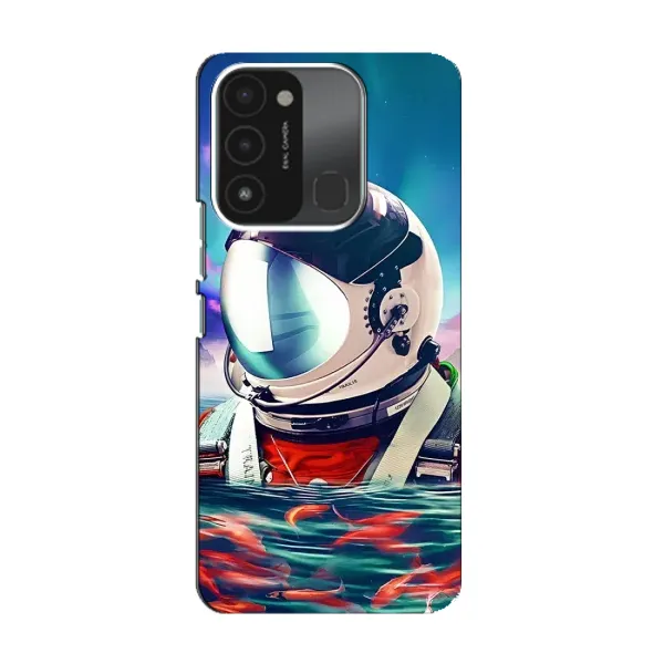 Чехол с рисунком «Космонавт в воде» для TECNO Spark 8C Чехол с рисунком «Космонавт в воде» для TECNO Spark 8C