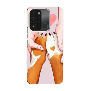 Чехол (ТПУ) Милые собачки для TECNO Spark 8C (Любовь к собакам)