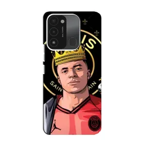 Чехол (TPU) с Футболистом на TECNO Spark 8C (Mbappe King)