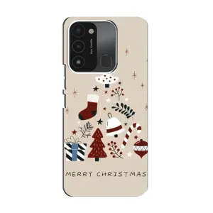 Чехол Санта Клаус для TECNO Spark 8C (Merry Christmas)