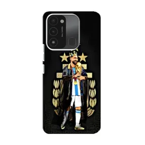 Чехлы Лео Месси Аргентина для TECNO Spark 8C (Месси король)