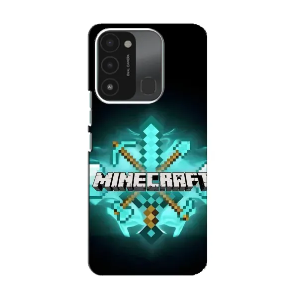 Чехол с рисунком «MineCraft 2» для TECNO Spark 8C