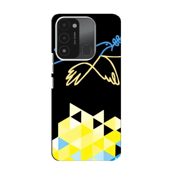 Чехол с рисунком «Мир для Украины» для TECNO Spark 8C Чехол с рисунком «Мир для Украины» для TECNO Spark 8C