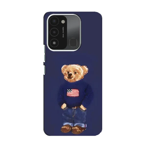 Чехол с рисунком «Мишка USA» для TECNO Spark 8C Чехол с рисунком «Мишка USA» для TECNO Spark 8C