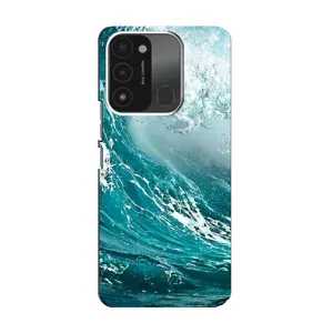 Летний Чехол на TECNO Spark 8C (Морская волна)