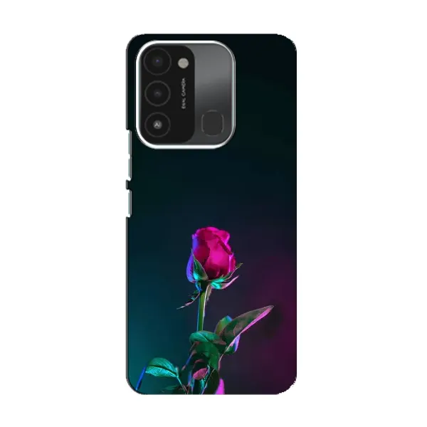 Чохол з малюнком «Нічна троянда» для TECNO Spark 8C