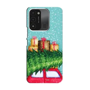 Чехол Новогодняя Елка на TECNO Spark 8C (Новогодние подарки)