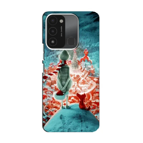 Чехол с рисунком «Новогодний Гринч» для TECNO Spark 8C Чехол с рисунком «Новогодний Гринч» для TECNO Spark 8C