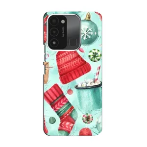 Чехол Санта Клаус для TECNO Spark 8C (Одежда)