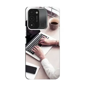 Силиконовый бампер (Работники) на TECNO Spark 8C (Офисный работник)