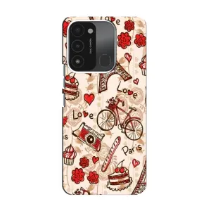Чехол с Эйфелевой башней на TECNO Spark 8C (Париж мечта)