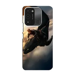 Чехол дракон Беззубик для TECNO Spark 8C (Полет Беззубика)