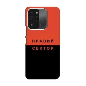 Чехлы УПА (Красно-Чёрный) на TECNO Spark 8C (Правый Серктор)