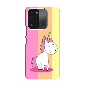 Чехол Unicorn на TECNO Spark 8C (Радужный Единорог)