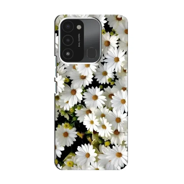 Чехол с рисунком «Рамка в ромашках» для TECNO Spark 8C Чехол с рисунком «Рамка в ромашках» для TECNO Spark 8C
