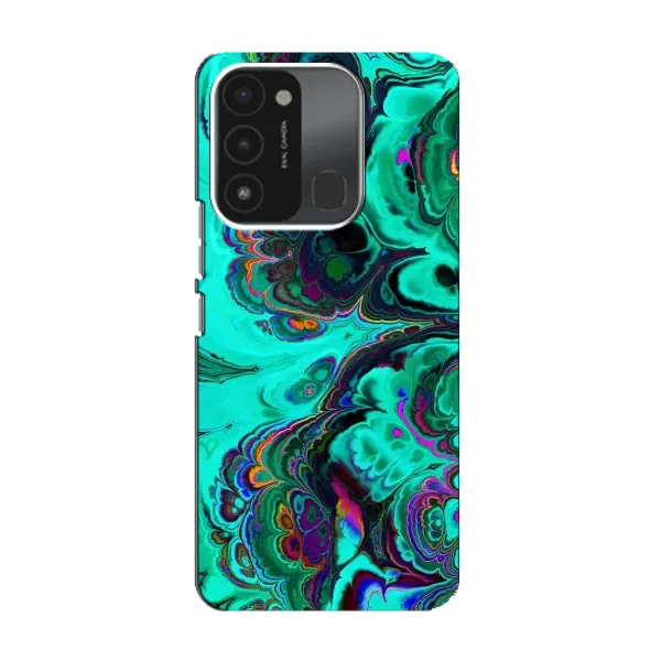 Чохол з малюнком «Салатний мрамор» для TECNO Spark 8C