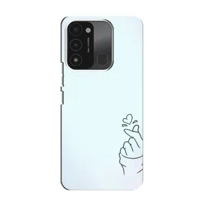 Чохол (Знак сердечка) для TECNO Spark 8C (Сердечко на блакитному)
