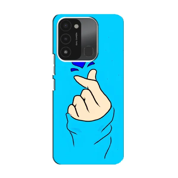 Чехол с рисунком «Сердце на синем» для TECNO Spark 8C Чехол с рисунком «Сердце на синем» для TECNO Spark 8C