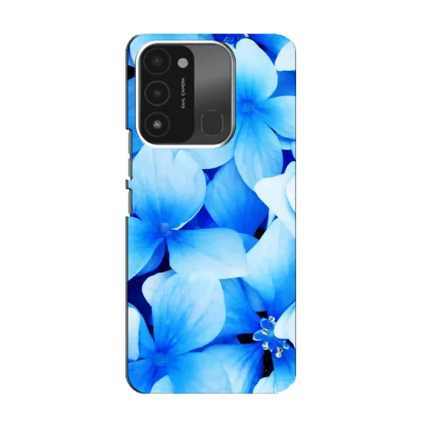 Чехол с рисунком «Синие цветы» для TECNO Spark 8C Чехол с рисунком «Синие цветы» для TECNO Spark 8C