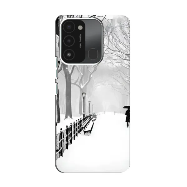 Чехол с рисунком «Снегом замело» для TECNO Spark 8C
