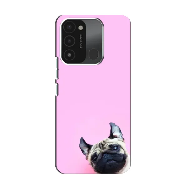 Чехол с рисунком «Собака на розовом» для TECNO Spark 8C Чехол с рисунком «Собака на розовом» для TECNO Spark 8C