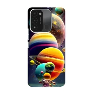 Чохол (ТПУ) з планетами на TECNO Spark 8C (Сонячна система)