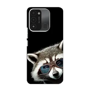 Силиконовый Чехол с Енотами на TECNO Spark 8C (Стильный Енот)