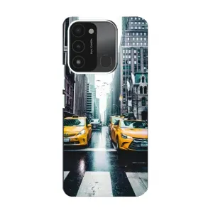 Силиконовый бампер (Работники) на TECNO Spark 8C (Такси)