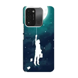 Чохол (ТПУ) з планетами на TECNO Spark 8C (To The moon)