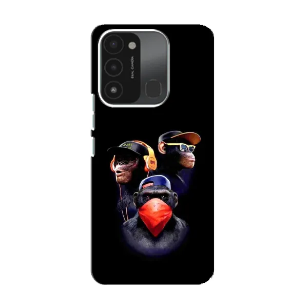 Чехол с рисунком «Три обезьяны» для TECNO Spark 8C Чехол с рисунком «Три обезьяны» для TECNO Spark 8C