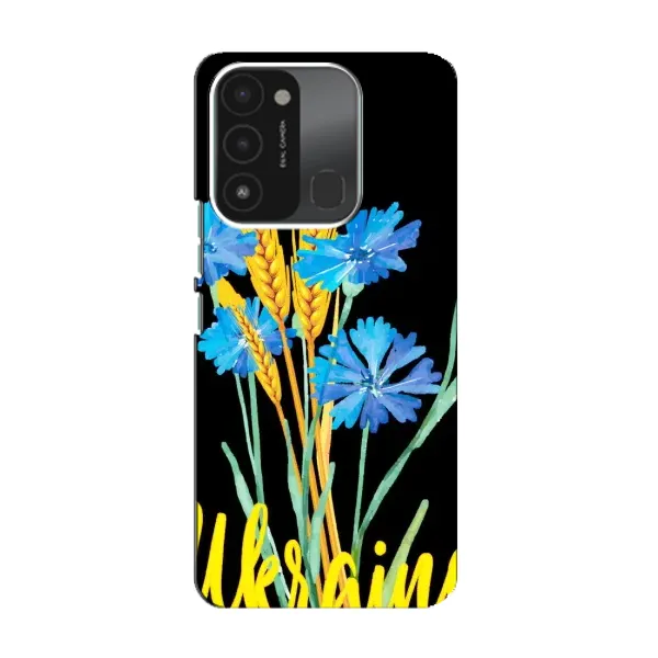 Чехол с рисунком «Ukraine в цветочках» для TECNO Spark 8C Чехол с рисунком «Ukraine в цветочках» для TECNO Spark 8C