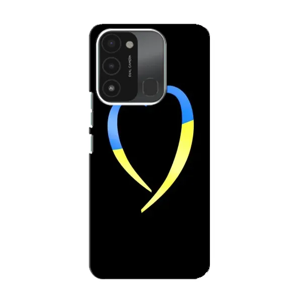 Чехол с рисунком «Украинское сердце» для TECNO Spark 8C Чехол с рисунком «Украинское сердце» для TECNO Spark 8C