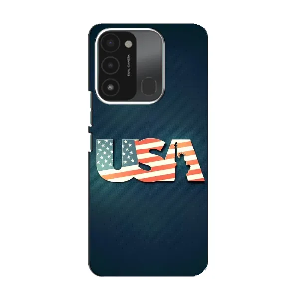 Чехол с рисунком «USA» для TECNO Spark 8C Чехол с рисунком «USA» для TECNO Spark 8C
