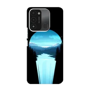 Летний Чехол на TECNO Spark 8C (Синий Водопад)