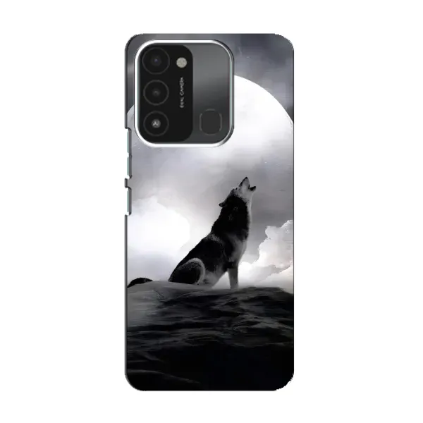 Чехол с рисунком «Волк и луна» для TECNO Spark 8C Чехол с рисунком «Волк и луна» для TECNO Spark 8C