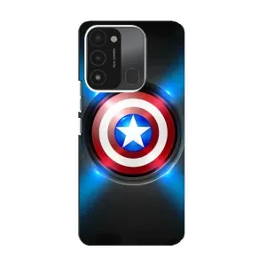 Чехол с Щитом Капитана Америки на TECNO Spark 8C (Яркий Щит Капитана)