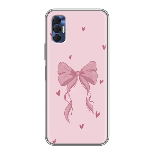 Чехол с рисунком «Бант на розовом» для TECNO Spark 8P Чехол с рисунком «Бант на розовом» для TECNO Spark 8P