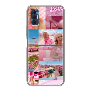 Силиконовый Чехол Барби Фильм на TECNO Spark 8P (Барби стиль)